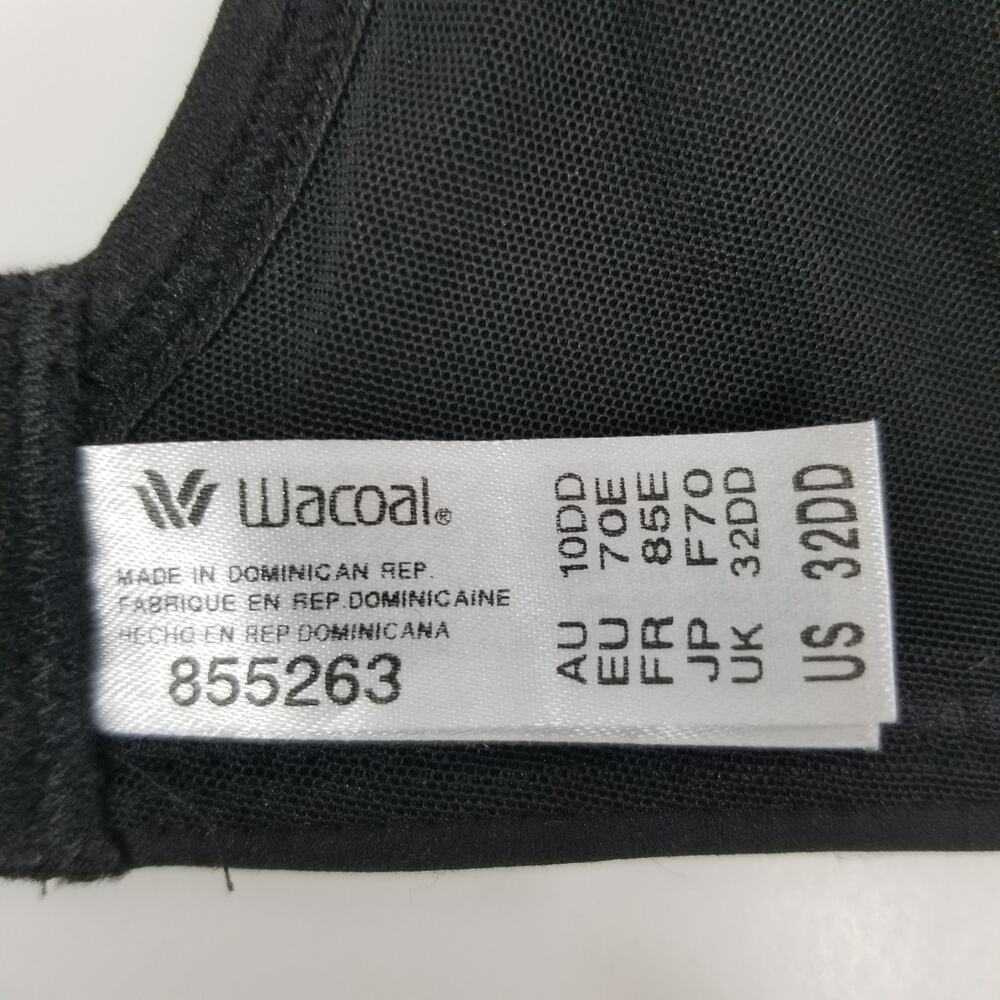 Wacoal Classic Reinvention Full Figure Underwire Bra Black Size 32DD - Picture 5 of 5